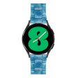 22mm fashionable 3 bead resin watch strap for Amazfit watch - Marble Blue Supply