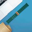 22mm resin style watch strap for Fossil watch - Dark Green Hot on Sale