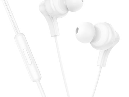 M114 Type-C Jia universal digital earphones with microphone - white Sale