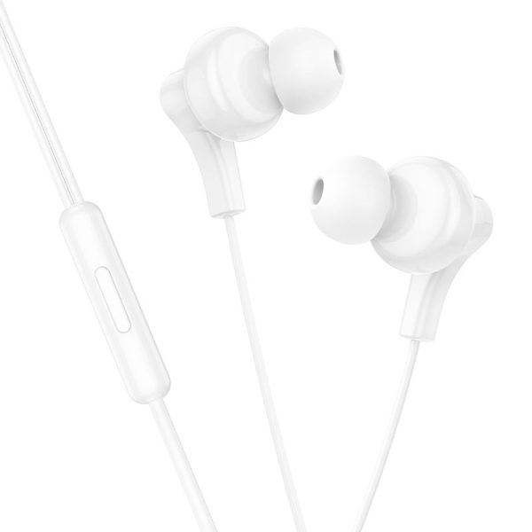 M114 Type-C Jia universal digital earphones with microphone - white Sale