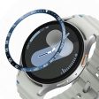 Type E for Samsung Galaxy Watch7 40mm Bezel Ring Metal Bezel Styling Dial Circle - Blue   White Characters Online Sale