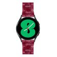 22mm resin stylish watch strap for Fossil watch - Marble Red Online Hot Sale