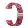 22mm resin style watch strap for Fossil watch - Dark Pink Online Sale