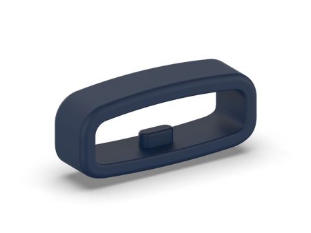 22mm Universal silicone strap loop - Navy Blue For Cheap