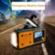 Outdoor Solar Power Hand Crank AM FM Radio Flashlight 4000mAh Power Bank Online Hot Sale