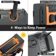 Multifunctional Hand Crank AM FM Emergency Radio Solar Powered SOS Flashlight Fashion