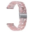 22mm resin stylish watch strap for Fossil watch - Transparent   Pink For Cheap