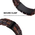 22mm resin style watch strap for Fossil watch - Chocolate For Cheap