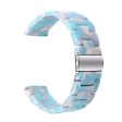 22mm resin style watch strap for Fossil watch - Sky Blue For Sale