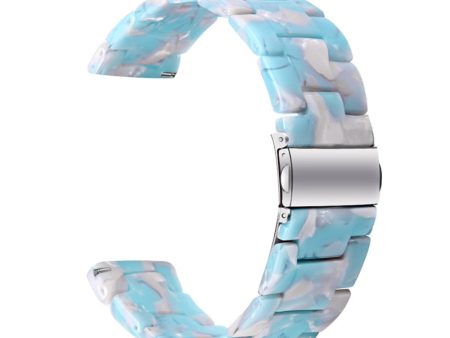 22mm resin style watch strap for Fossil watch - Sky Blue For Sale