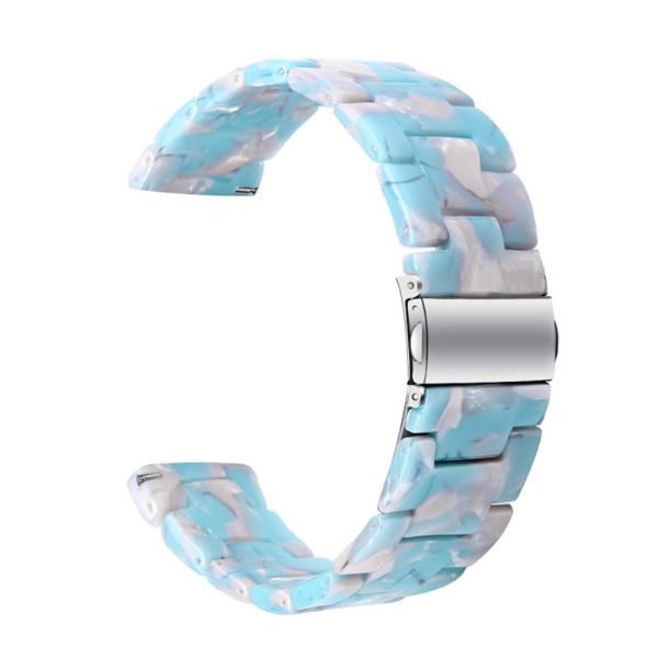 22mm resin style watch strap for Fossil watch - Sky Blue For Sale