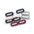 20mm Universal silicone strap loop - Wine Red Fashion