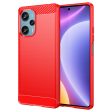 Carbon Flex case - Xiaomi Poco F5   Redmi Note 12 Turbo - Red For Discount