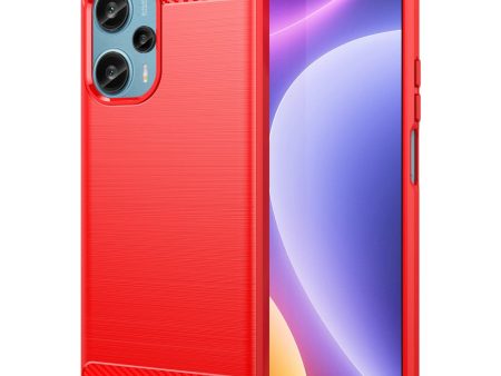 Carbon Flex case - Xiaomi Poco F5   Redmi Note 12 Turbo - Red For Discount