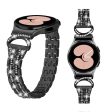 Samsung Galaxy Watch 5 (44mm)   (40mm)   4   3 (41mm) rhinestone décor stainless steel strap - Black Cheap