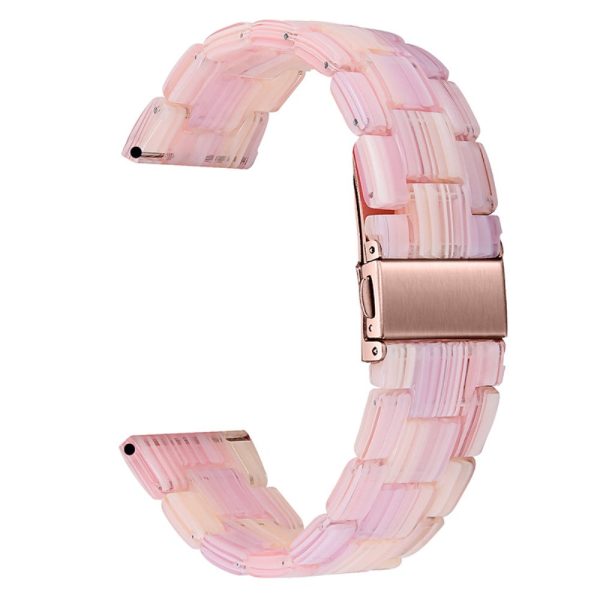 22mm resin style watch strap for Fossil watch - Silk Pink Fashion