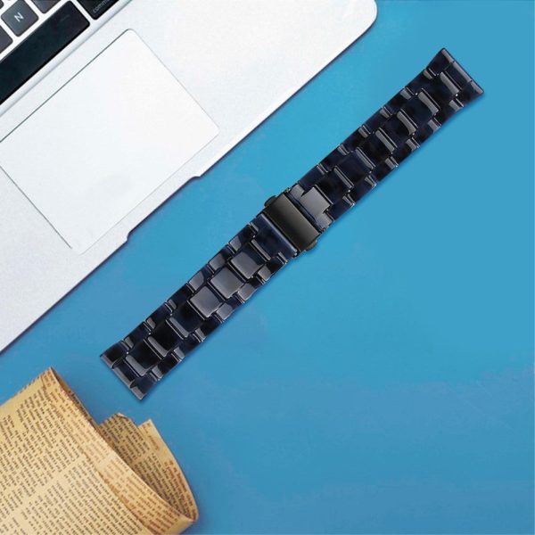 22mm resin style watch strap for Fossil watch - Dark Blue Supply