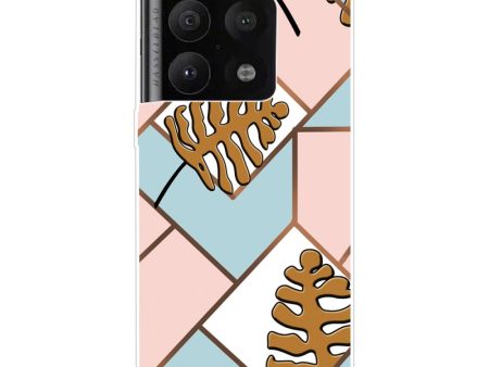 Marble OnePlus 10 Pro case - Toon Leaves in Pink and Blue on Sale