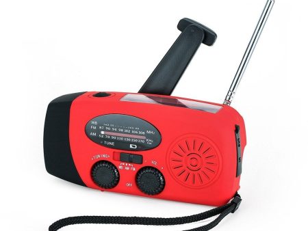 Hand-cranked Solar Portable Emergency Radio with Flashlight Hot on Sale