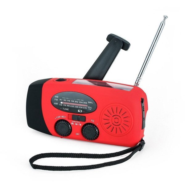 Hand-cranked Solar Portable Emergency Radio with Flashlight Hot on Sale