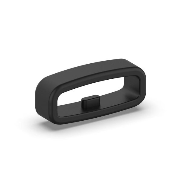 18mm Universal silicone strap loop - Black Cheap