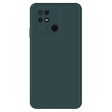 Beveled anti-drop rubberized cover for Xiaomi Redmi 10C - Blackish Green Discount