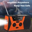 Solar Powered AM FM Emergency Radio with Hand Crank Fashion