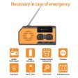 Multifunctional Hand Crank AM FM Emergency Radio Solar Powered SOS Flashlight Fashion