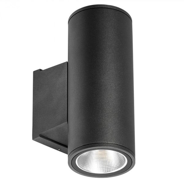 Harlow Outdoor Up Down LED Wall Light in Charcoal For Discount