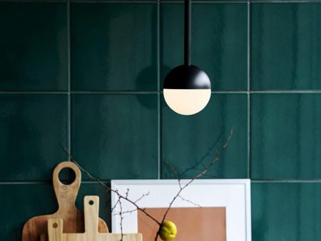 Contina Pendant Light Black Opal, Brass Opal For Discount