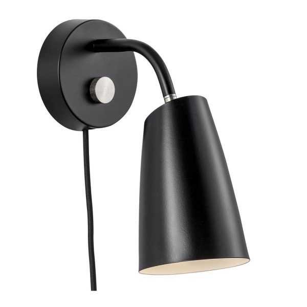 Sway Indoor Wall Light in Black Hot on Sale