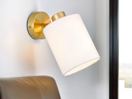 Malone Indoor Wall Light in Antique Gold, Black or Nickel Online