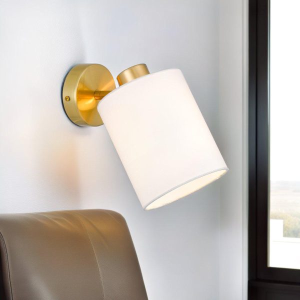 Malone Indoor Wall Light in Antique Gold, Black or Nickel Online