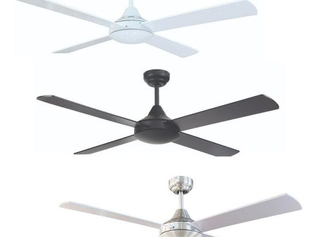 52  Tempo AC Ceiling Fan White, Matt Black, Brushed Chrome 22276 XX Brilliant Lighting Cheap