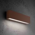 Slat Outdoor LED Wall Light in Corten, Dark Grey or White Online Sale