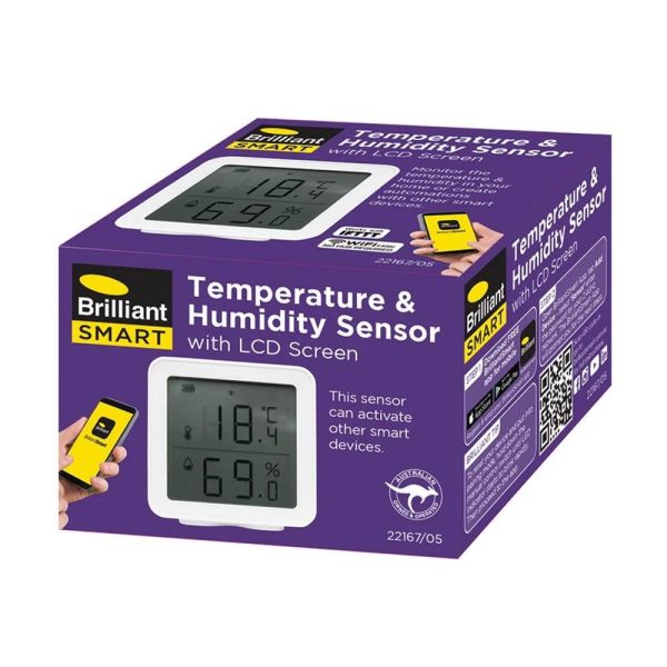 Smart Temperature and Humidity Sensor Brilliant Lighting - 22167 05 For Sale