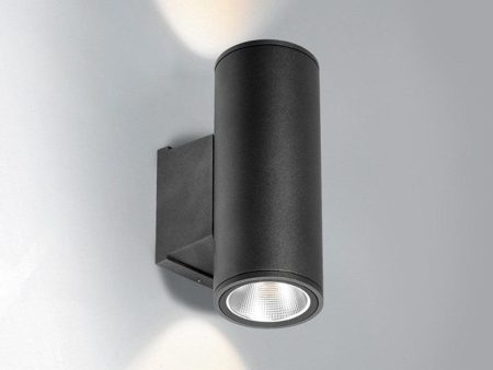 Harlow Outdoor Up Down LED Wall Light in Charcoal For Discount