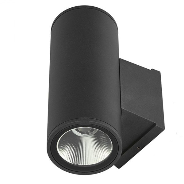 Harlow Outdoor Up Down LED Wall Light in Charcoal For Discount