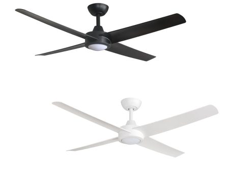 52  Ambience DC Ceiling Fan Black, White with Light AMB52XXLED 360 innovations Fashion