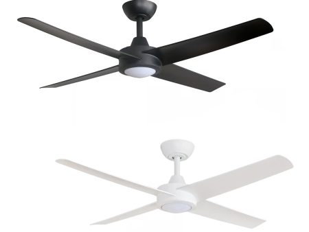 48  Ambience DC Ceiling Fan Black, White with Light AMB48XXLED 360 innovations Discount