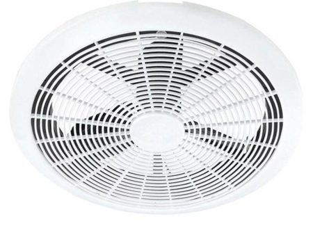 200m³ hr Eco Flow Energy Saving Exhaust Fan Large in White on Sale