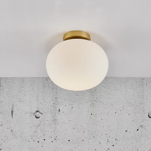 Alton Ceiling Light in Brass Opal or Black Smoke Hot on Sale