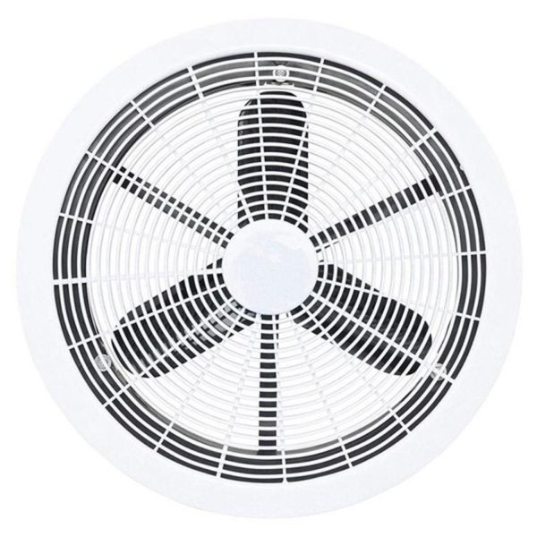 200m³ hr Eco Flow Energy Saving Exhaust Fan Large in White on Sale