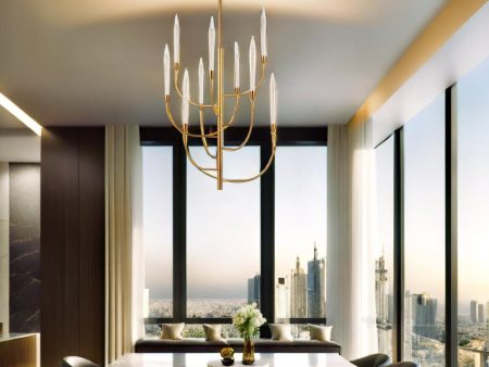 Archer LED Pendant Light 9Lt 27w Antique Gold Online now