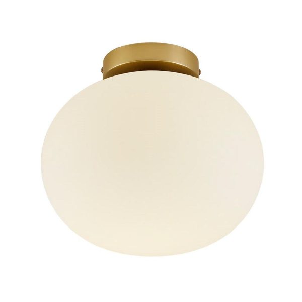 Alton Ceiling Light in Brass Opal or Black Smoke Hot on Sale