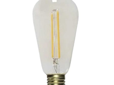 2w LED E27 ST64 Pear Globe Warm White 3000k GL F.PILT.2-CL83 For Discount