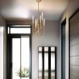 Archer LED Pendant Light 6Lt 18w Antique Gold For Discount