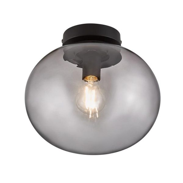 Alton Ceiling Light in Brass Opal or Black Smoke Hot on Sale